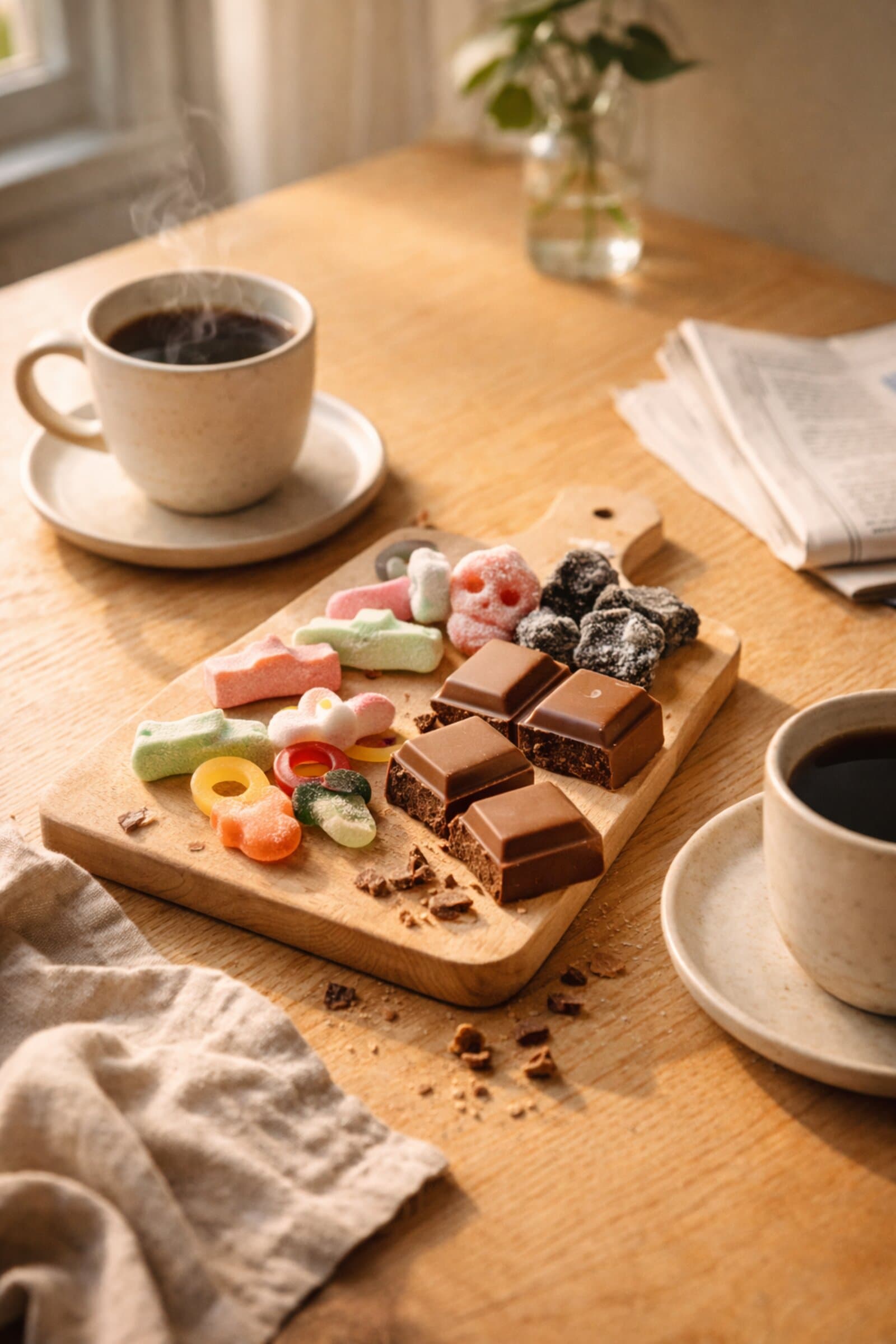 Swedish marshmallow candy varieties including Ahlgrens Bilar and banana marshmallows