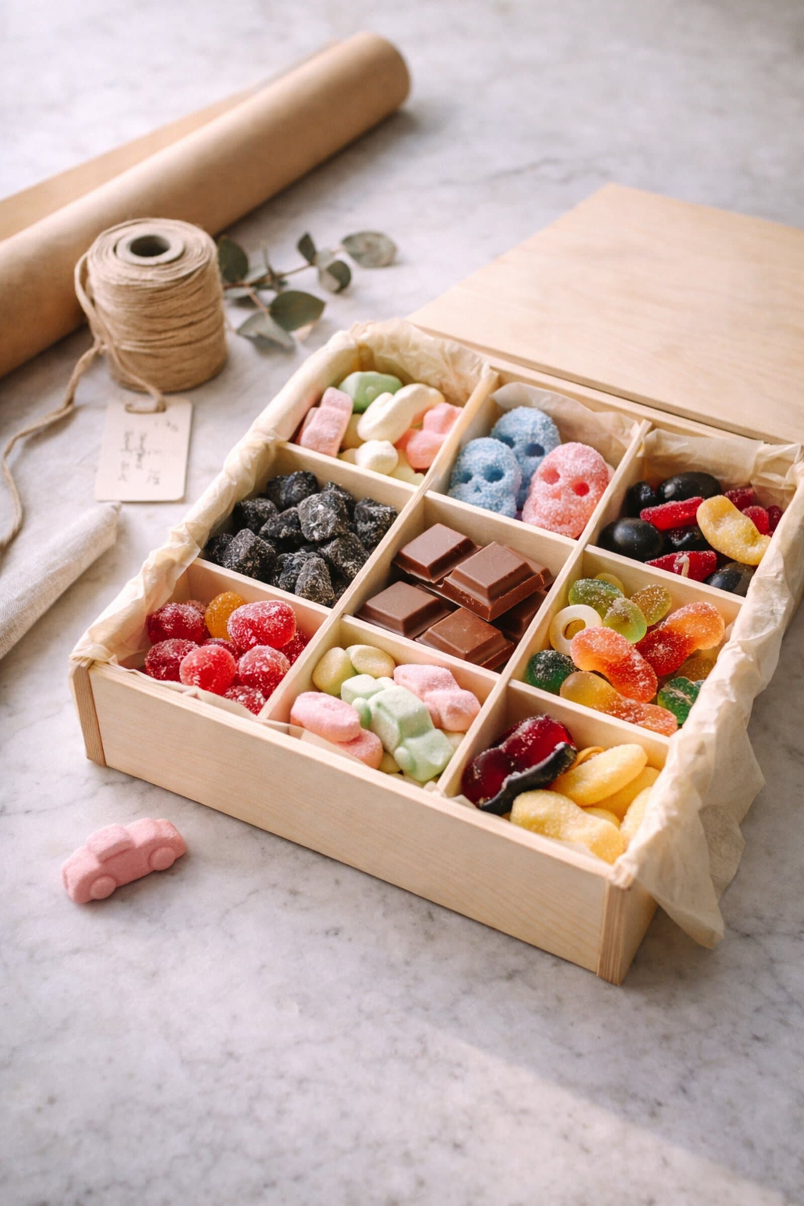 Beautifully packaged Swedish candy gift boxes